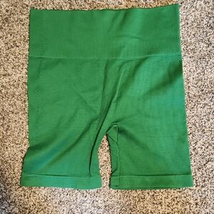 Pac Sun Green High-Waisted Bike Shorts